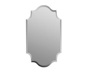 Espejo modernista sin marco en cristal y aluminio