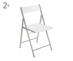 Set de 2 sillas Slim – blanca