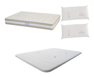 Set de colchón Maxi Dream 150x200, 2 almohadas y base tapizada