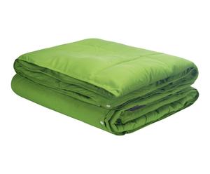 Edredón Nórdico Combicolor, verde – cama de 135 cm