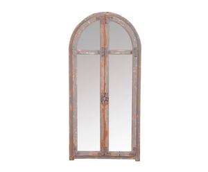 Espejo con forma de ventana en madera de abeto I