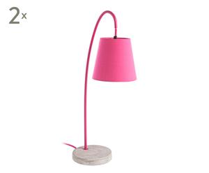 Set de 2 lámparas de sobremesa - rosa