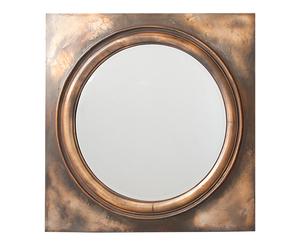 Espejo de pared de resina - bronce