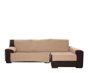 Funda de sofá con chaise longue derecha Zoco - beige