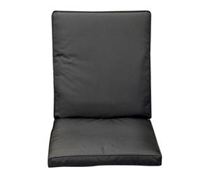 Cojín para silla en poliéster, negro – 90x42cm