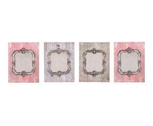 Set de 4 espejos en poliresina Collage – multicolor