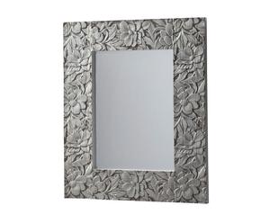 Espejo de madera de abeto Texture – plateado