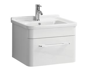 Mueble de baño con lavabo en cerámica II - blanco