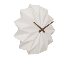 Reloj de pared en cerámica Origami – blanco