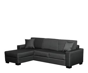 Sofá de 3 plazas con cama y chaise longue derecho Best - gris