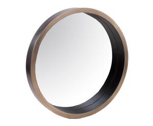 Espejo en madera de paulonia - Ø91 cm