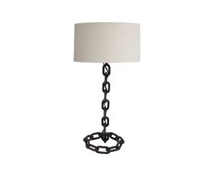 Lámpara de sobremesa Chain, blanco y negro - altura 65 cm