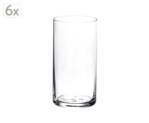 Juego de 6 vasos de cristal– H 13