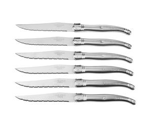 Set de 6 cuchillos para carne Laguiole - Plateado