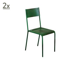 Set de 2 sillas apilable I - verde