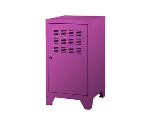 Armario con puerta de metal violeta - H75