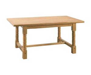 Mesa de madera DORDOGNE, rectangular - natural