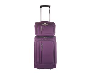 Set de maleta y neceser Vanidad - violeta