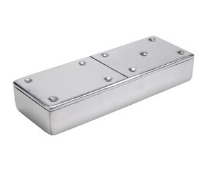 Caja en aluminio Dominó – plata