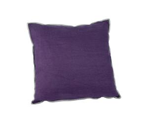Cojín de lino, violeta oscuro – 50x50