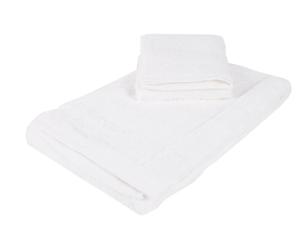 Set de toalla de aseo y toalla de lavabo – Blanco