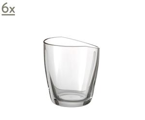 Set de 6 vasos de cristal Tumbler, de Davide Oldani