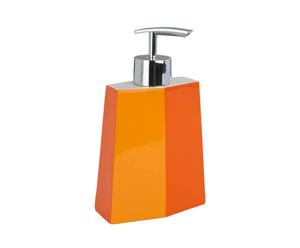Dispensador de jabón de poliresina BICOLOR – naranja