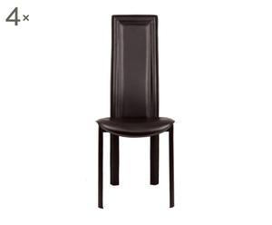 Set de 4 sillas Bond - negro