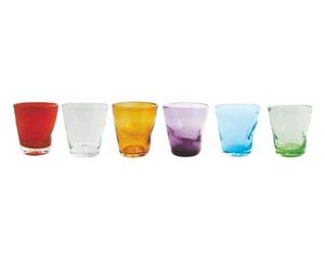 Juego de 6 vasos de agua Honduras - multicolor
