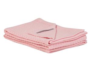 Mantita para bebés en lana virgen, rosa - 110x150