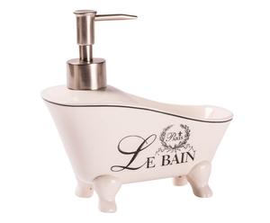 Dispensador de cerámica en forma de bañera Le Bain – blanco