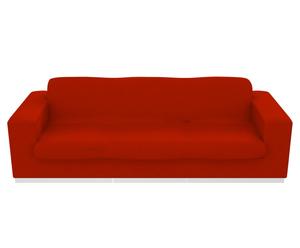 Funda de sofá en poliéster y tejido bielástico de 3 plazas – rojizo