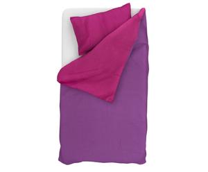 Juego de cama en algodón Giava, violeta - 155x200