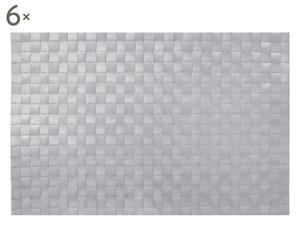Set de 6 manteles individuales, gris – 45x30