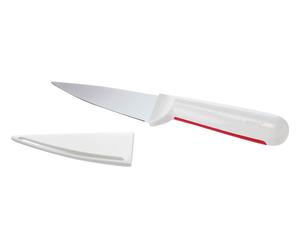 Cuchillo pelador en acero inoxidable - rojo y blanco