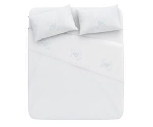 Juego de sábanas en algodón con 2 fundas de almohada Isabel - blanco
