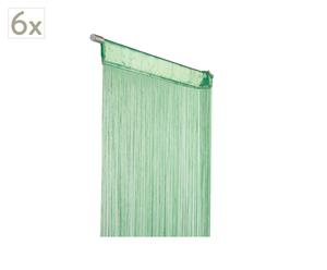 Set de 6 cortinas Niágara – verde