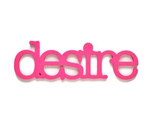 Letras decorativas Desire - rosa