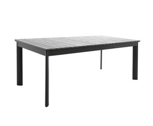 Table Lia, aluminium et bois - L158