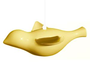 Suspension EarlyBird céramique, jaune  – L33