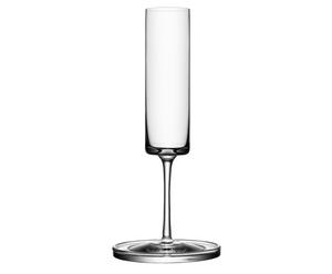 1 Flûte à champagne et 1 Sous-verre, cristal – H23