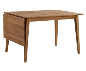 Table à manger extensible bois de chêne, naturel - L120/165