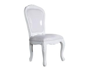 Chaise blanc, bois de pin - H105