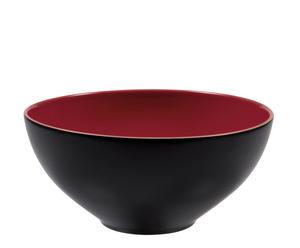Bol rouge et noir, Porcelaine - Ø15