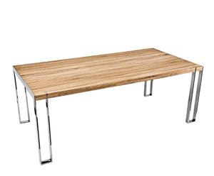 Table Atlanta, aluminium et bois - L180