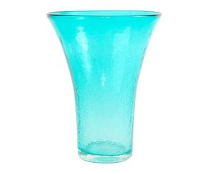 Vase Verre, Turquoise - H27