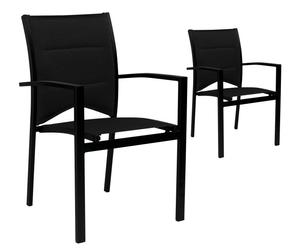 2 chaises de jardin, Noir