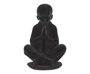 Statue Bouddha Enfant, Noir - H18
