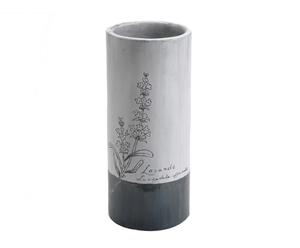 Vase tube lavande, bicolore - H30