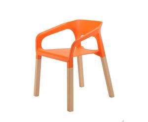 Chaise hêtre massif, orange - H71